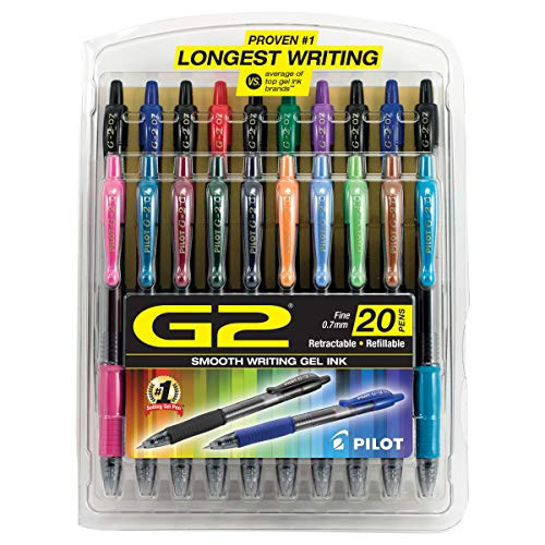 PILOT G2 Premium Refillable & Retractable Rolling Ball Gel Pens, Fine Point, Assorted Color Inks,... | Amazon (US)