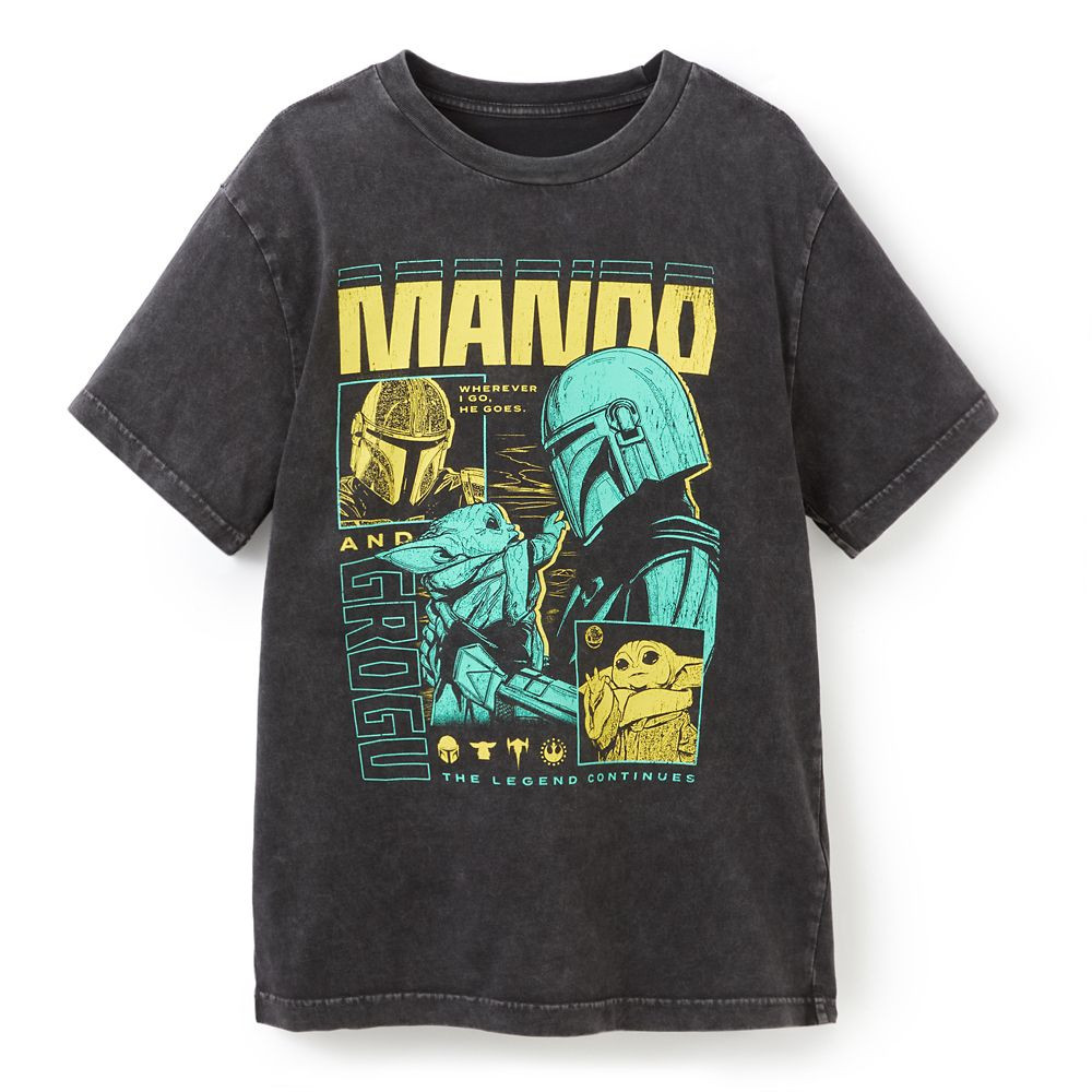 The Mandalorian and Grogu T-shirt for Adults – Star Wars | Disney Store