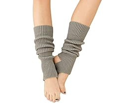AWOCAN Ballet Leg warmers for girls Knitted Stirrup Leg Warmers for women Winter Extra Soft long ... | Amazon (US)