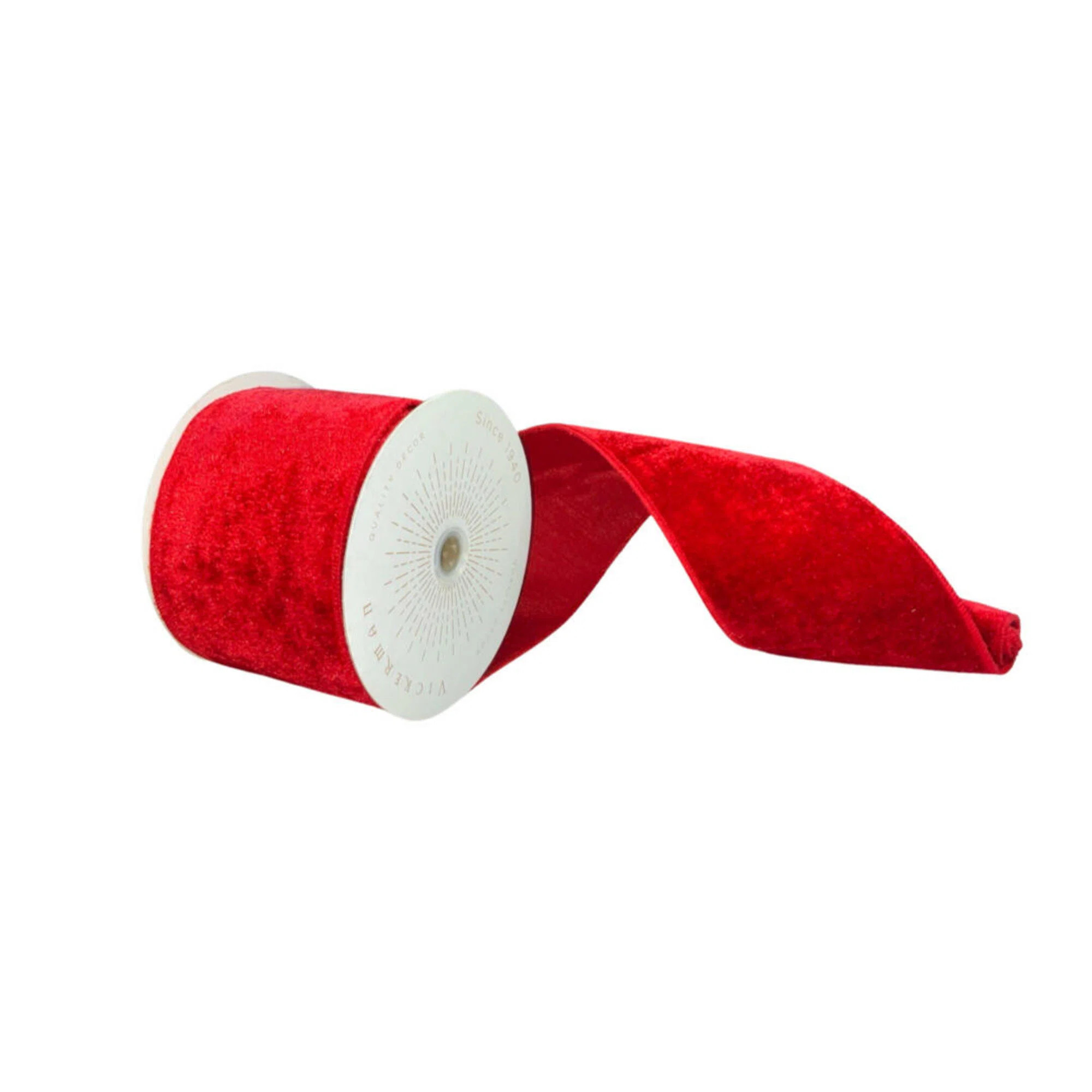 Vickerman 4"x10yd Velvet Christmas Ribbon | Wayfair North America