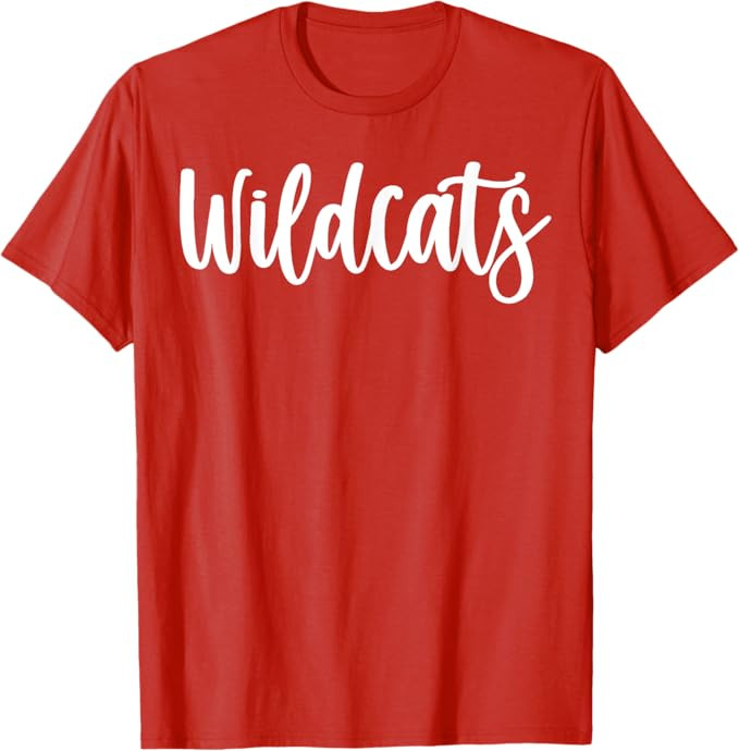 Wildcats School Spirit Team Mascot Game Night T-Shirt | Amazon (US)