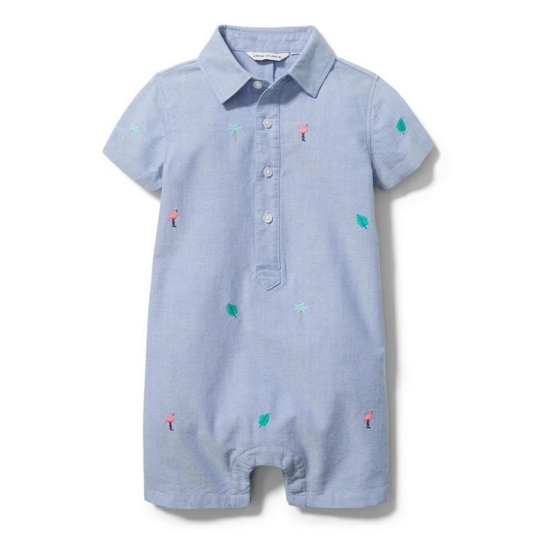 Baby Embroidered Romper | Janie and Jack