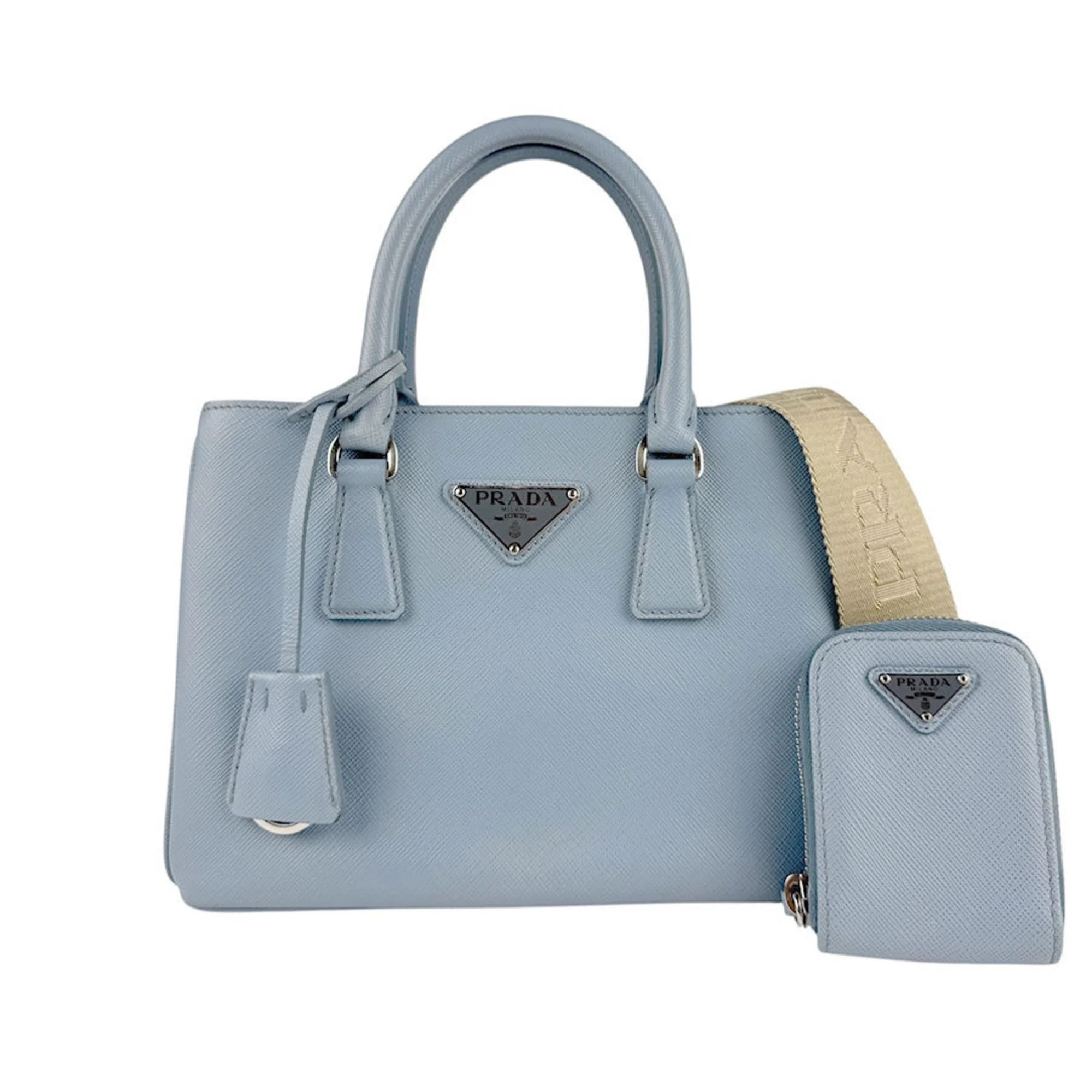 Prada Leather Handbag Shoulder Bag (Pre-Owned) | Shop Simon
