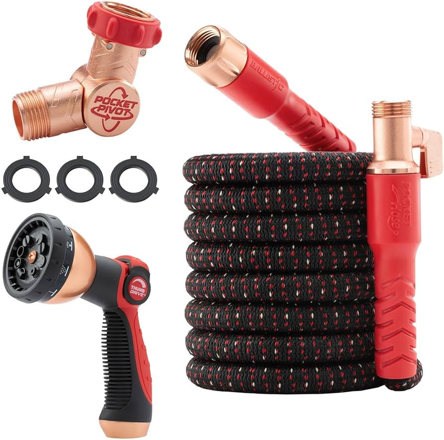 WORLD\u2019S #1 EXPANDING HOSE \u2014 BACKED BY 100+ PATENTS: Pocket Hose Ballistic expands up to... | Amazon (US)