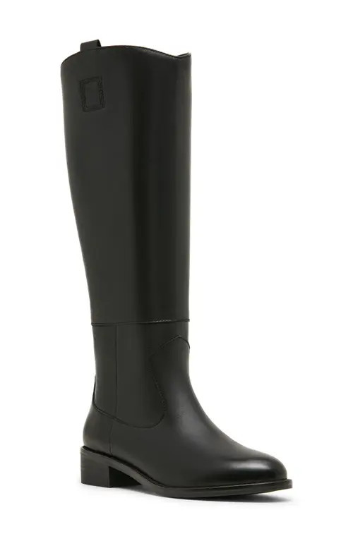 Blondo Carolena Waterproof Knee High Boot in Black Leather at Nordstrom, Size 10 | Nordstrom