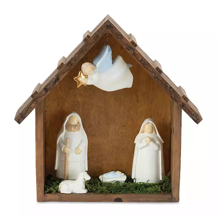 Christmas Nativity Scene with Angel | Kirklands Home | Kirklands