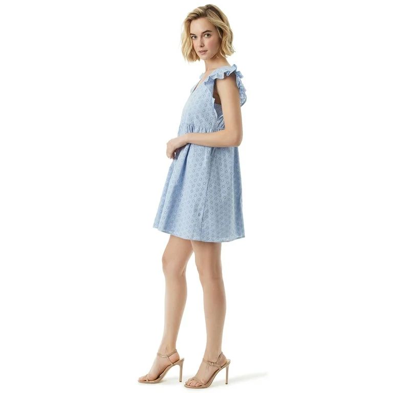 Jessica Simpson Women's Baby Doll V Neck Dress | Walmart (US)