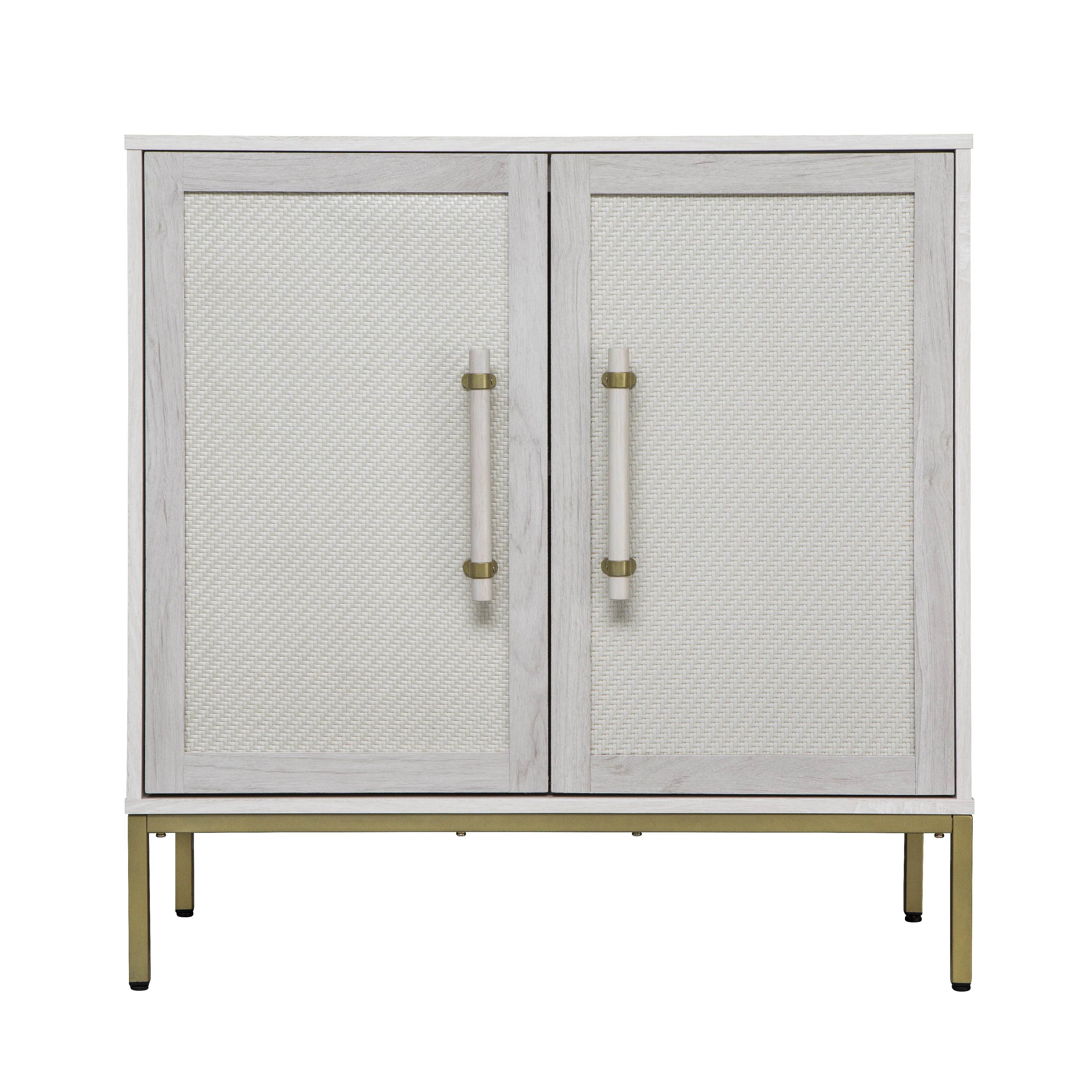 Hopper Studio Sophia Solid Wood 34'' 2-Door Cabinet, Adjustable Shelf, Practical Shelving | Wayfair North America