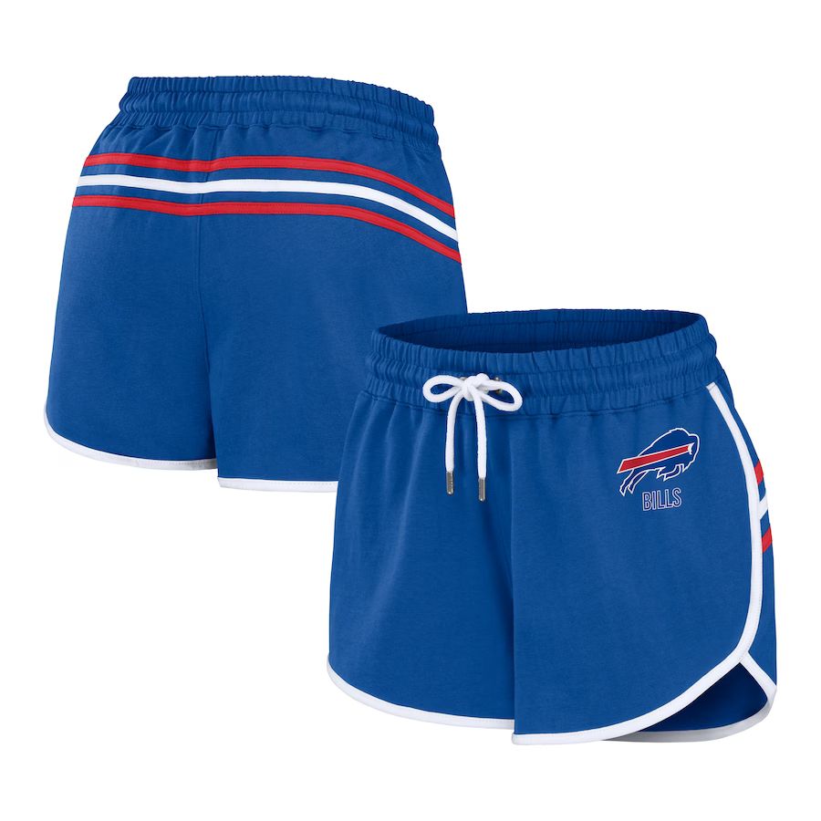 Women's Buffalo Bills WEAR by Erin Andrews Royal Hem Shorts | NFL Shop