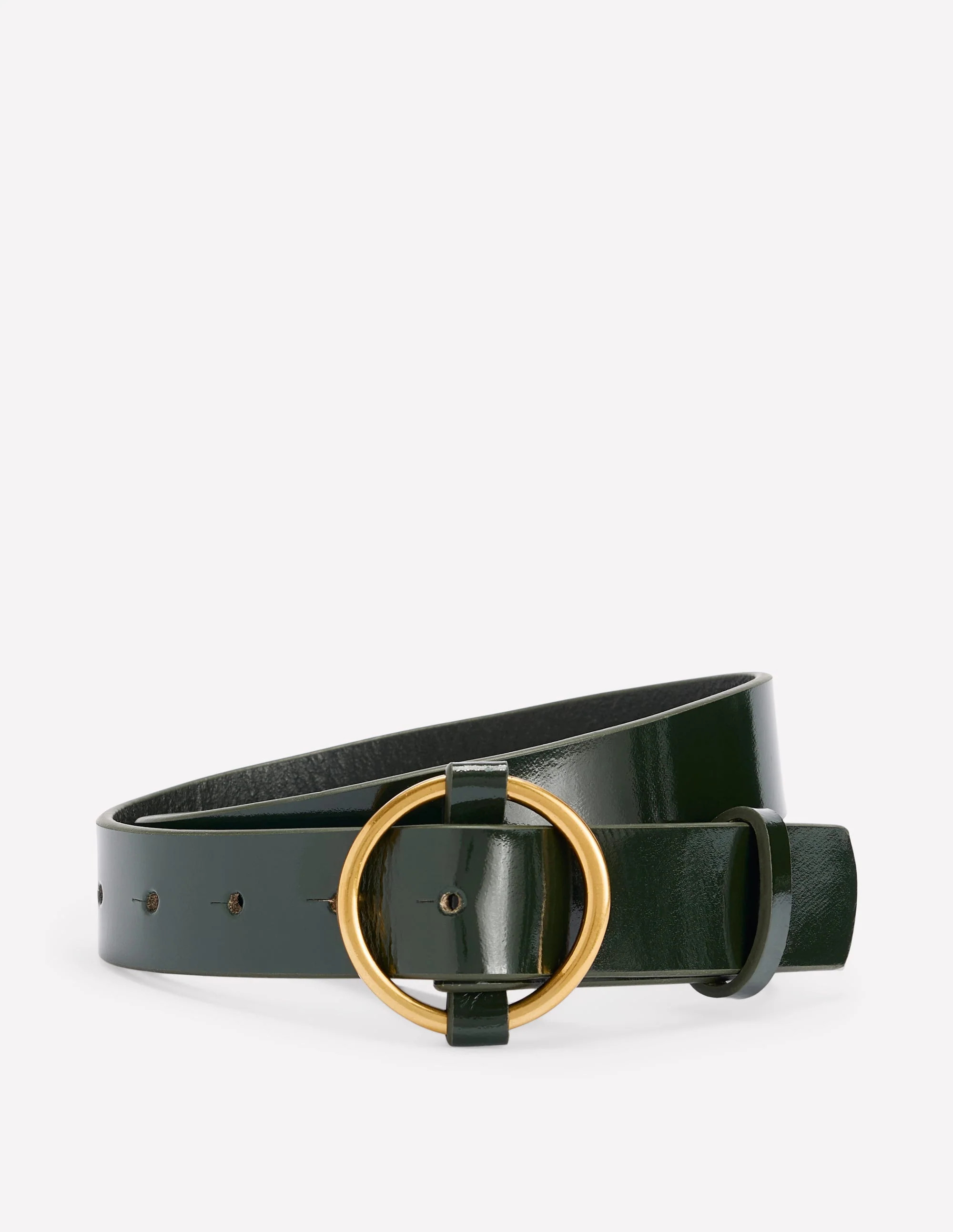 Boden Women's Heritage Classic Belt in Green | Size Medium | Boden UK