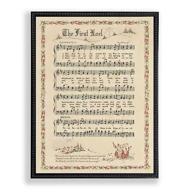 The First Noel Christmas Hymn Wall Plaque | Kirklands Home | Kirklands