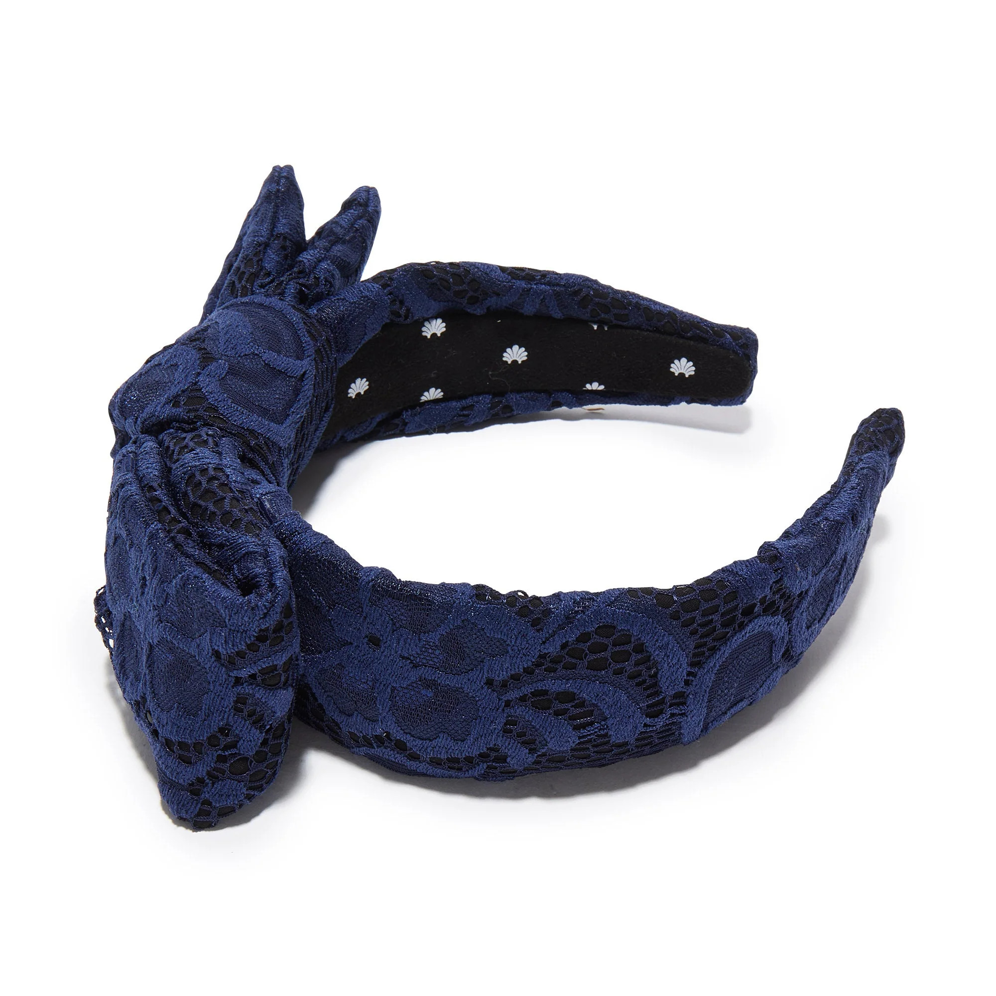 MIDNIGHT LACE PRINTED HOLLY HEADBAND | LELE SADOUGHI