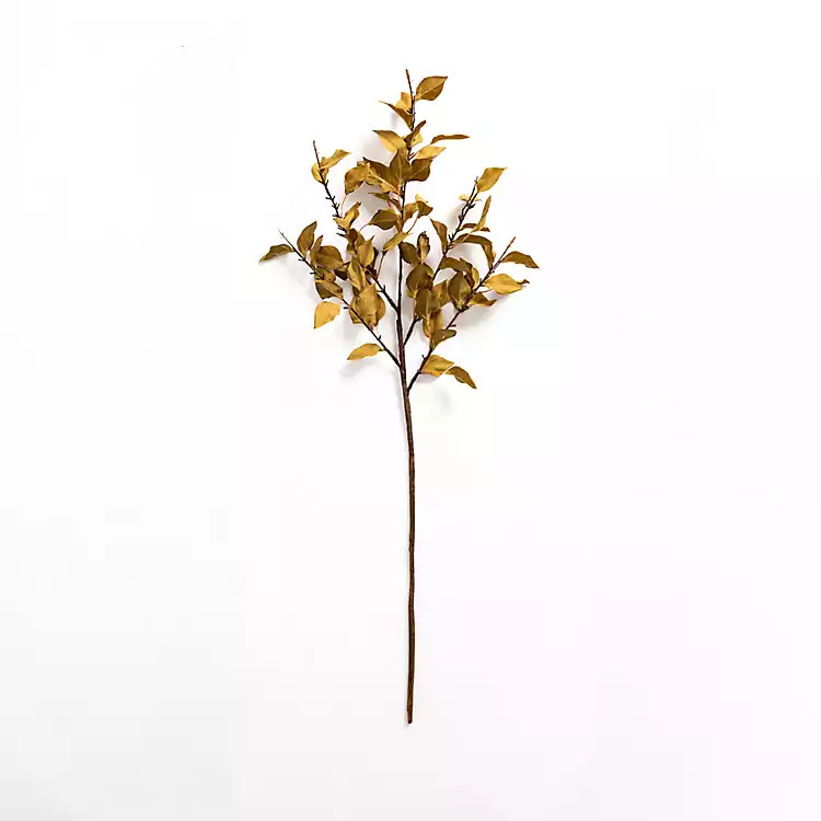 Yellow and Brown Fall Leaf Stem | Kirkland's Home