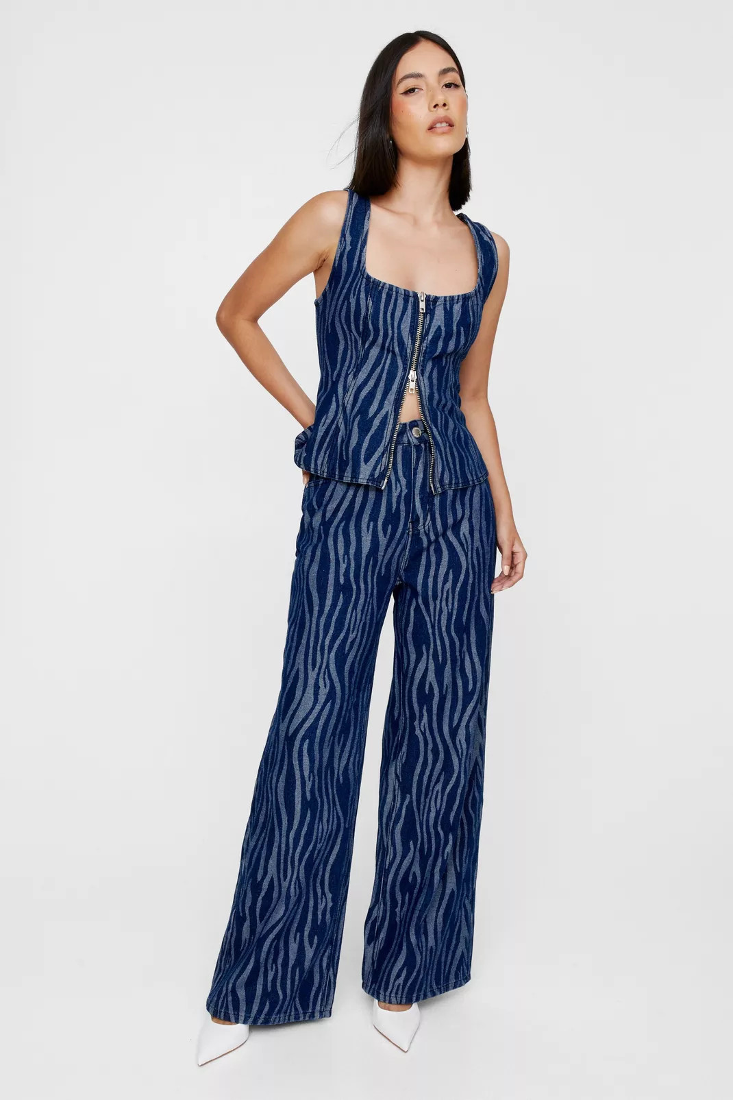 Zebra Denim Jean | Nasty Gal US