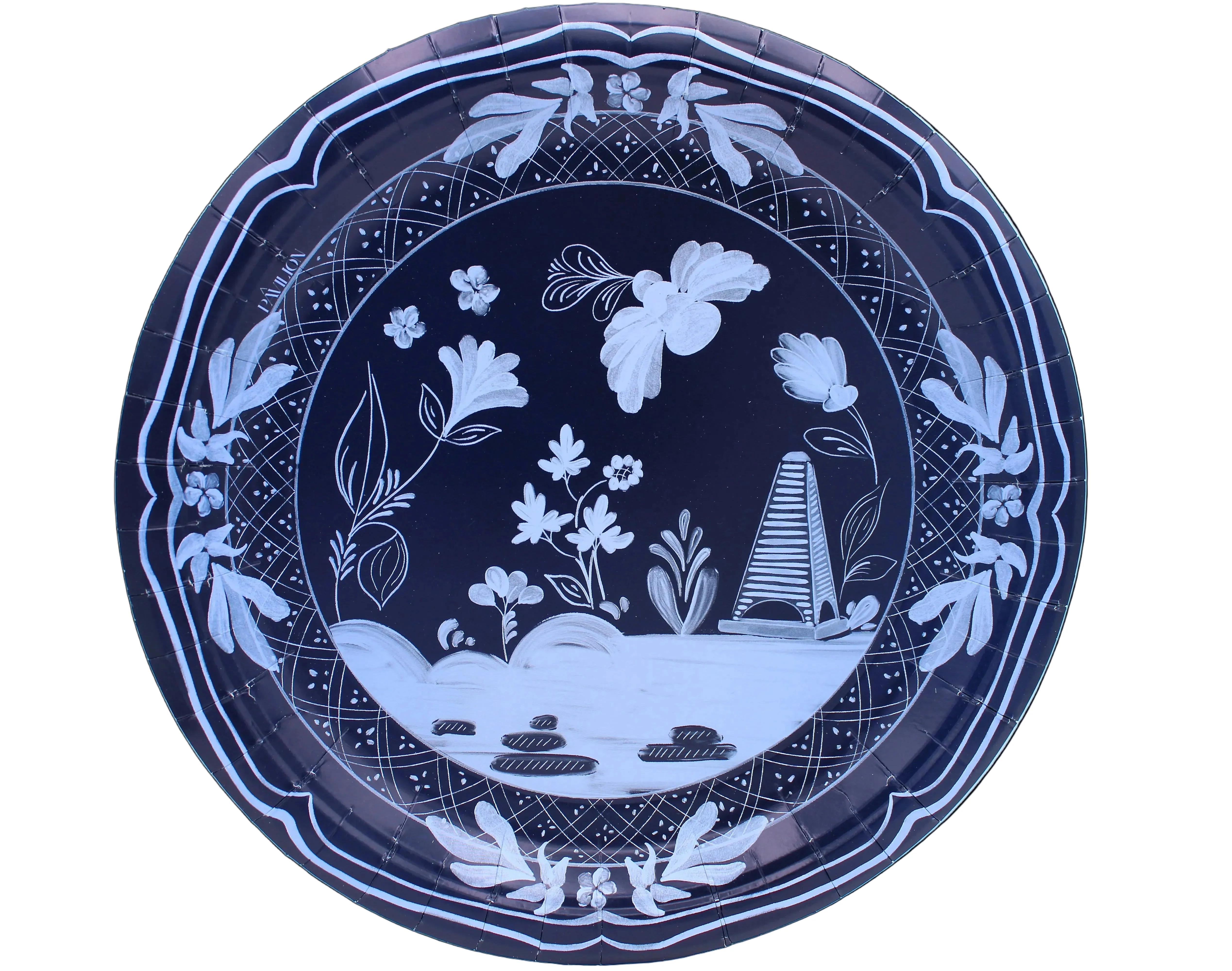 Navy and Sky Beachside Pavilion Dinner Plate - 8 pack | Pavilion Paper