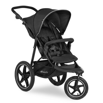 hauck Runner 2 Compact Foldable Tricycle Jogger Buggy Stroller Pushchair with Height-Adjustable Handle, Large Pneumatic Wheels, & UPF 50 Canopy, Black | Target
