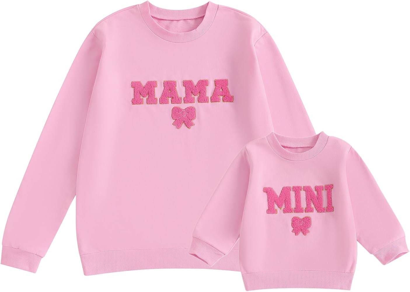 Karwuiio Mommy and Me Fall Outfits Mama and Mini Sweatshirts Family Matching Outfits Letter Print... | Amazon (US)
