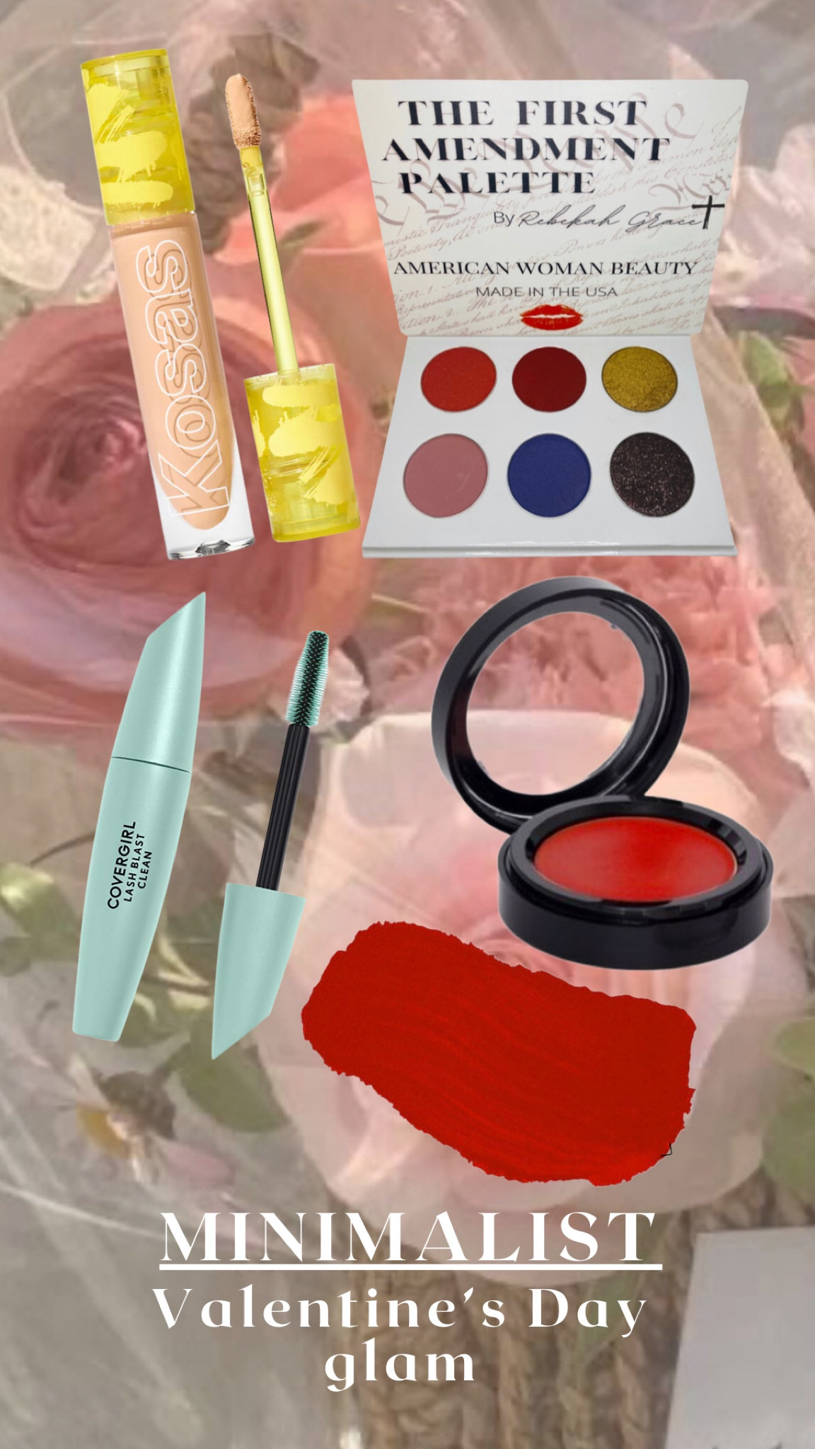 Minimalist Valentine’s Day Soft Glam💌
Only four products create the dreamiest, glowing, and romantic glam♥️
Cream blush/lip tint from AMERICAN WOMAN BEAUTY is used on both the lips and cheeks to create the perfect monochromatic flush✨ If you haven’t tried red blush yet, here’s your sign to!

Check out my full makeup tutorial on my Instagram @kristicaruana💌
SHOP AMERICAN WOMAN BEAUTY PRODUCTS HERE:
www.americanwomanbeauty.net
Discount code: KRISTI15 for 15% off your purchase! 

#LTKbeauty #LTKGiftGuide #LTKunder50