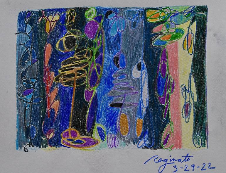 Drawing for WITH BLUE Drawing | Saatchi Art 