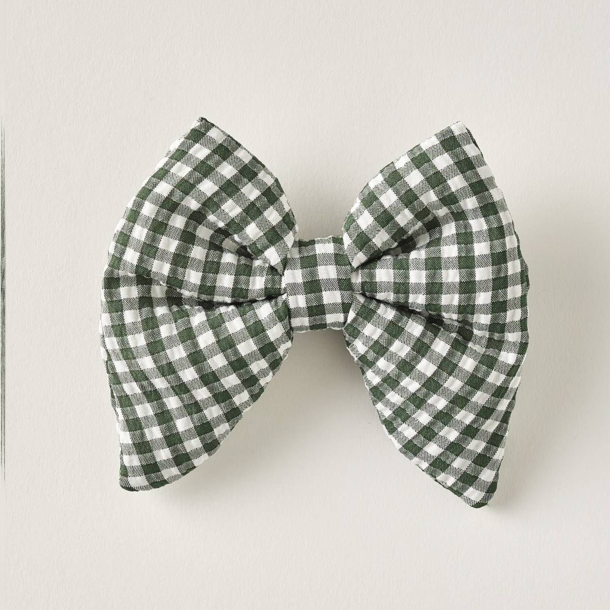 Hooray House Bow Tie - Dark Green Gingham XS/S | Target