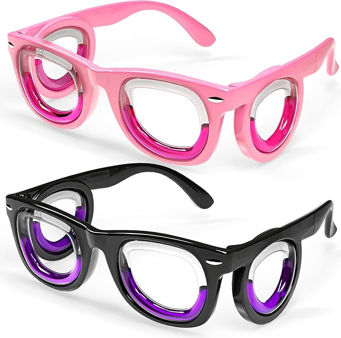 Hion 2 Pairs Kids Anti- Motion Sickness Smart Glasses, Ultra-Light Portable Nausea Relief Liquid ... | Amazon (US)