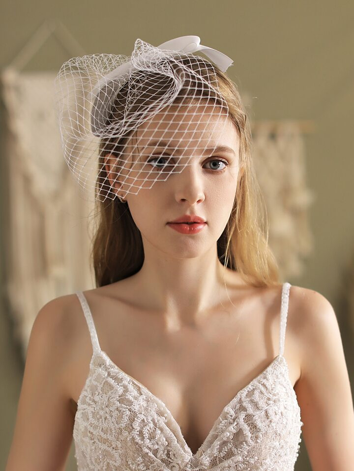 Bow Decor Mesh Bridal Veil | SHEIN