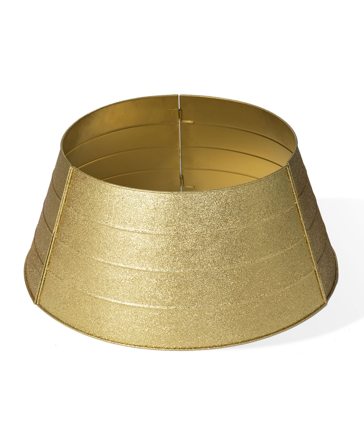 Glitzhome 25.75 D Gold Metal Glitter Tree Collar - Multi | Macy's