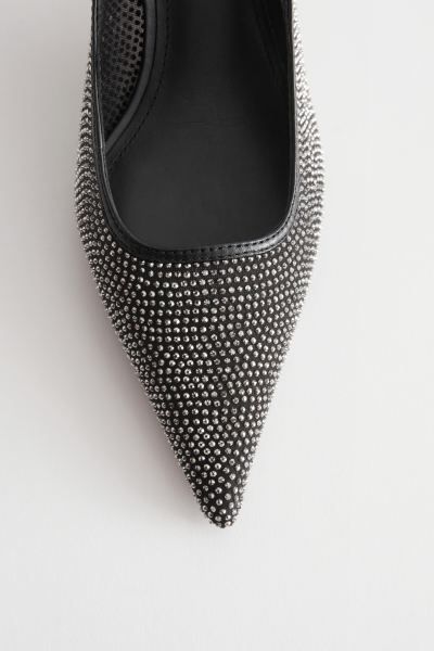Studded Slingback Pumps | H&M (UK, MY, IN, SG, PH, TW, HK)