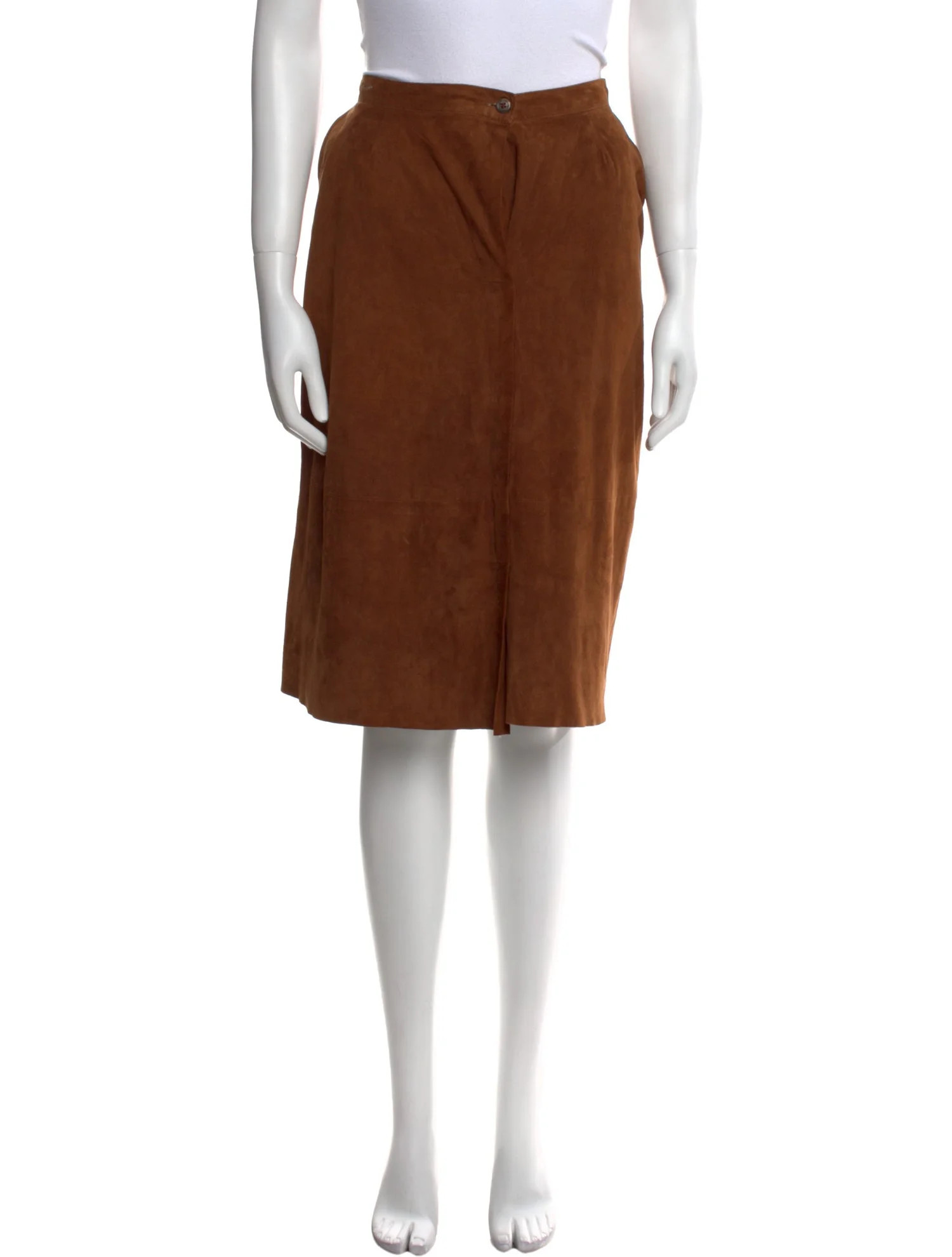 Suede Knee-Length Skirt | The RealReal