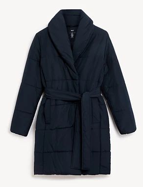 Recycled Thermowarmth™ Belted Puffer Coat | Marks & Spencer (UK)
