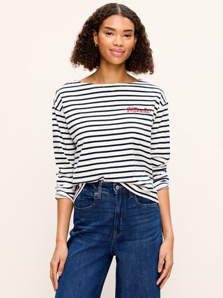 Old Navy x Disney Minnie Mouse Long-Sleeve Mariner T-Shirt for Women | Old Navy (US)