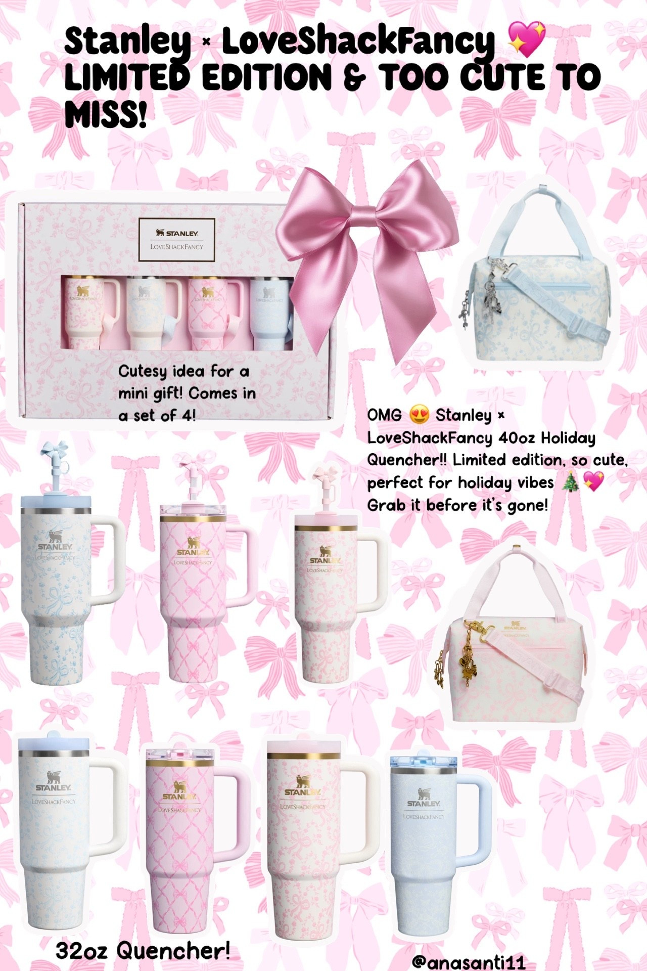 Obsessed with this holiday cup 😍🎄 The Stanley × LoveShackFancy 40oz Quencher is limited edition, super cute, and perfect for cozy holiday vibes! Grab yours before it’s gone 💖 #holidaymusthave #stanleyxloveshackfancy

#StanleyQuencher #LoveShackFancy #StanleyTumbler #HolidayVibes #LimitedEdition #HolidayGifts #CozyVibes #ChristmasEssentials #DrinkInStyle #HydrationGoals #GiftGuide #HolidayObsessed #TikTokMadeMeBuyIt #LTKStyle #CuteCups #HolidayMustHave #PinkAesthetic #AestheticVibes #ltkseasonal #ltkstyletip #ltksalealert  

#LTdayinmylife
#LTKootd
#LTKgrwm
#LTKfitnessgoals
#LTKmomlife
#LTKmorningroutine
#LTKselfcare
#LTKstorytime
#LTKfoodie
#LTKvlog

#LTKHoliday #LTKGiftGuide #LTKFindsUnder50