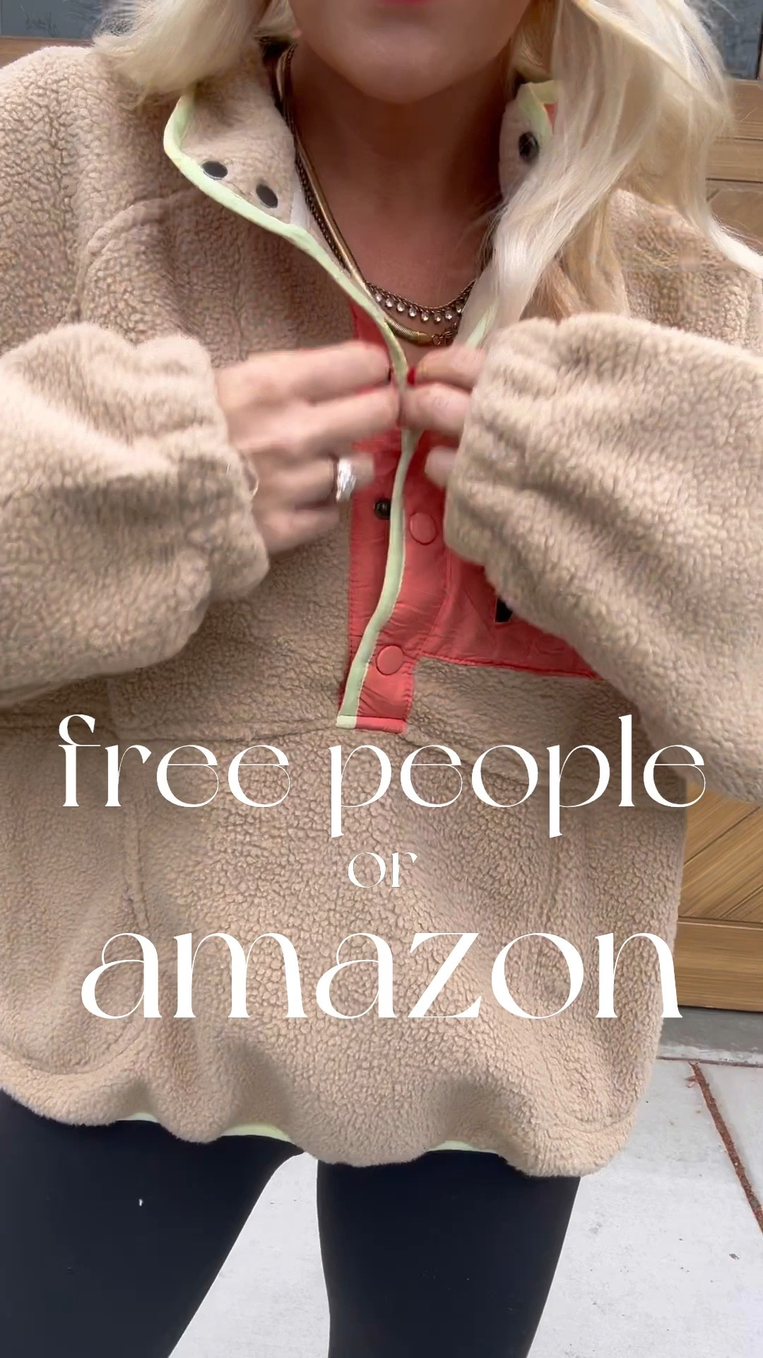 Amazon free people fleece! Size L