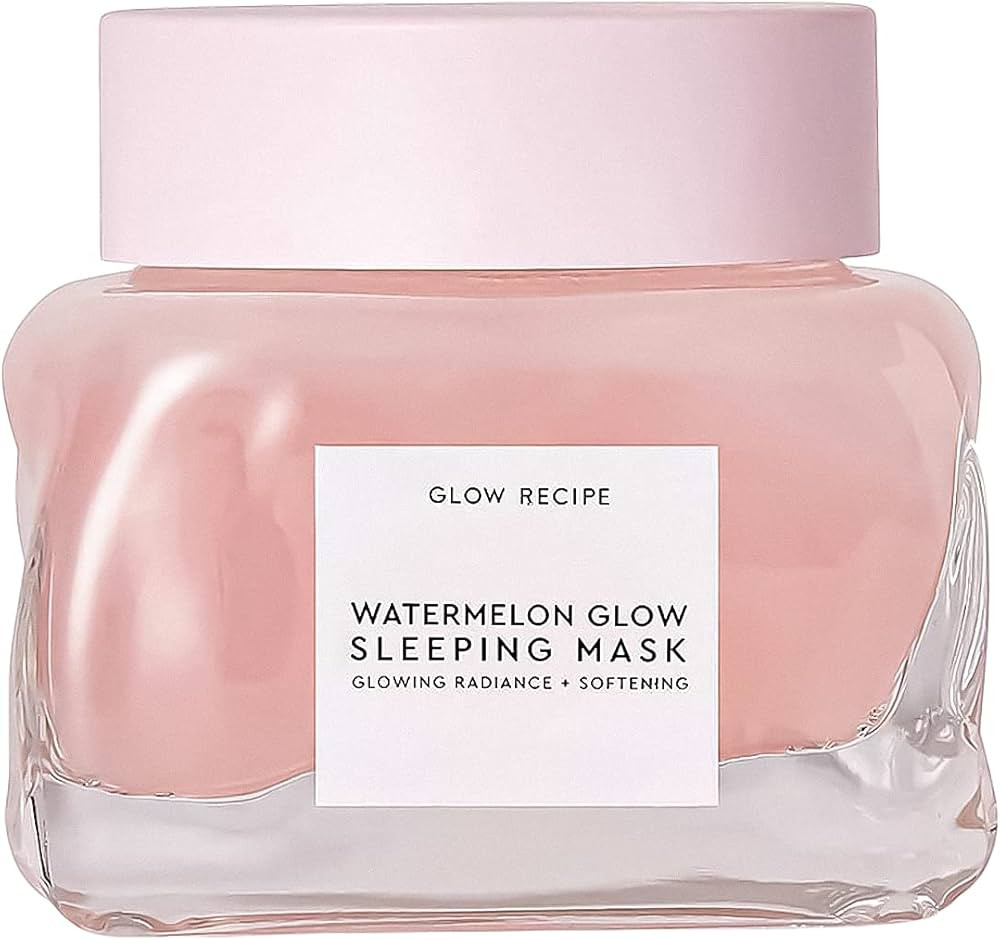 Glow Recipe Mini Watermelon Sleeping Mask - Hydrating, Pore Refining Overnight Face Mask with AHA... | Amazon (US)