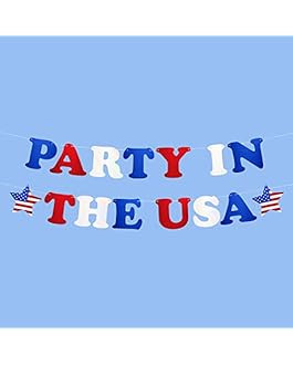 xo, Fetti Party In The USA Fourth of July Foil Banner - Red, White + Blue Foil 5 Ft. | USA Party ... | Amazon (US)