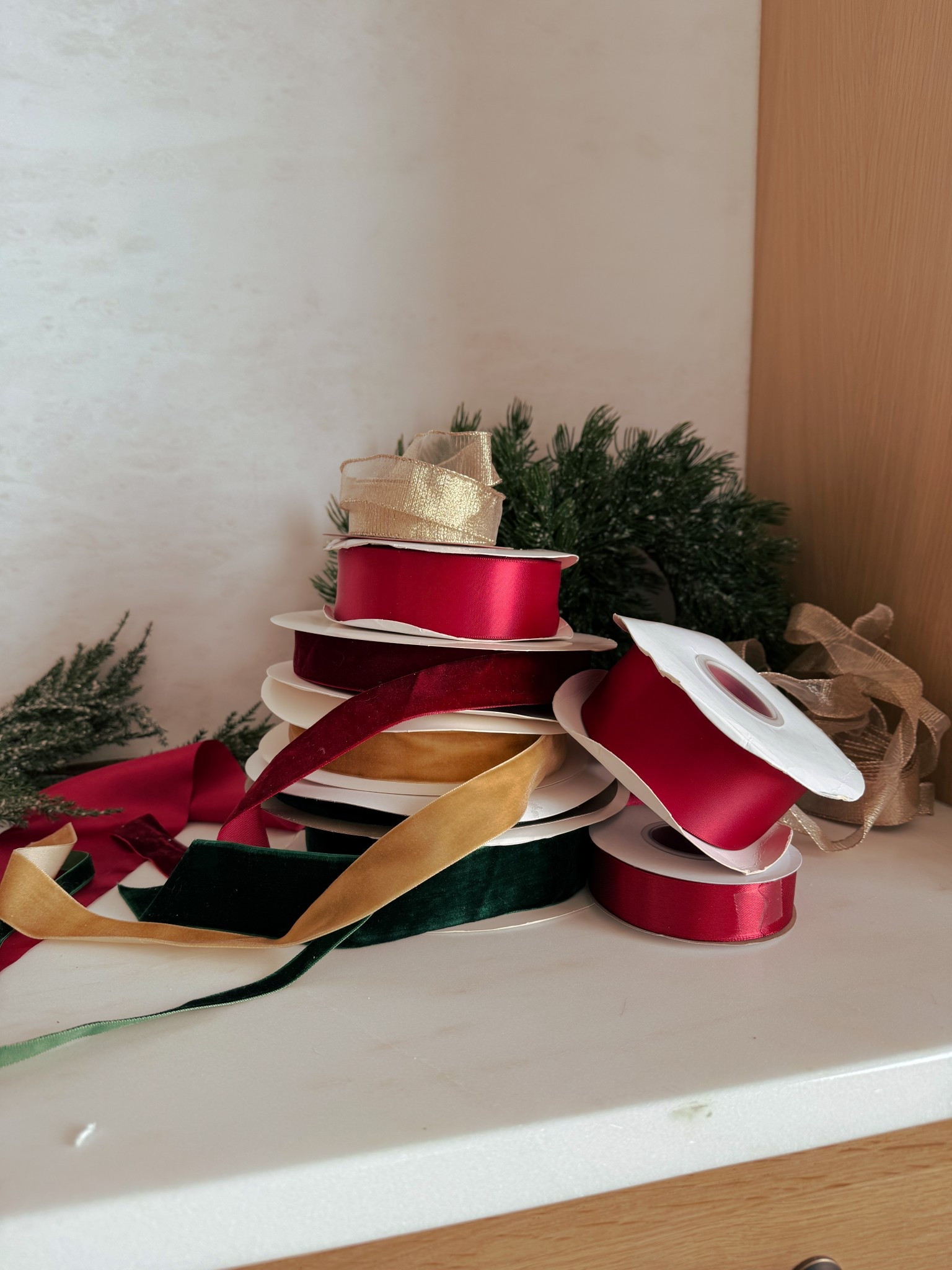 All the ribbon! 

#LTKHoliday #LTKSeasonal #LTKHome