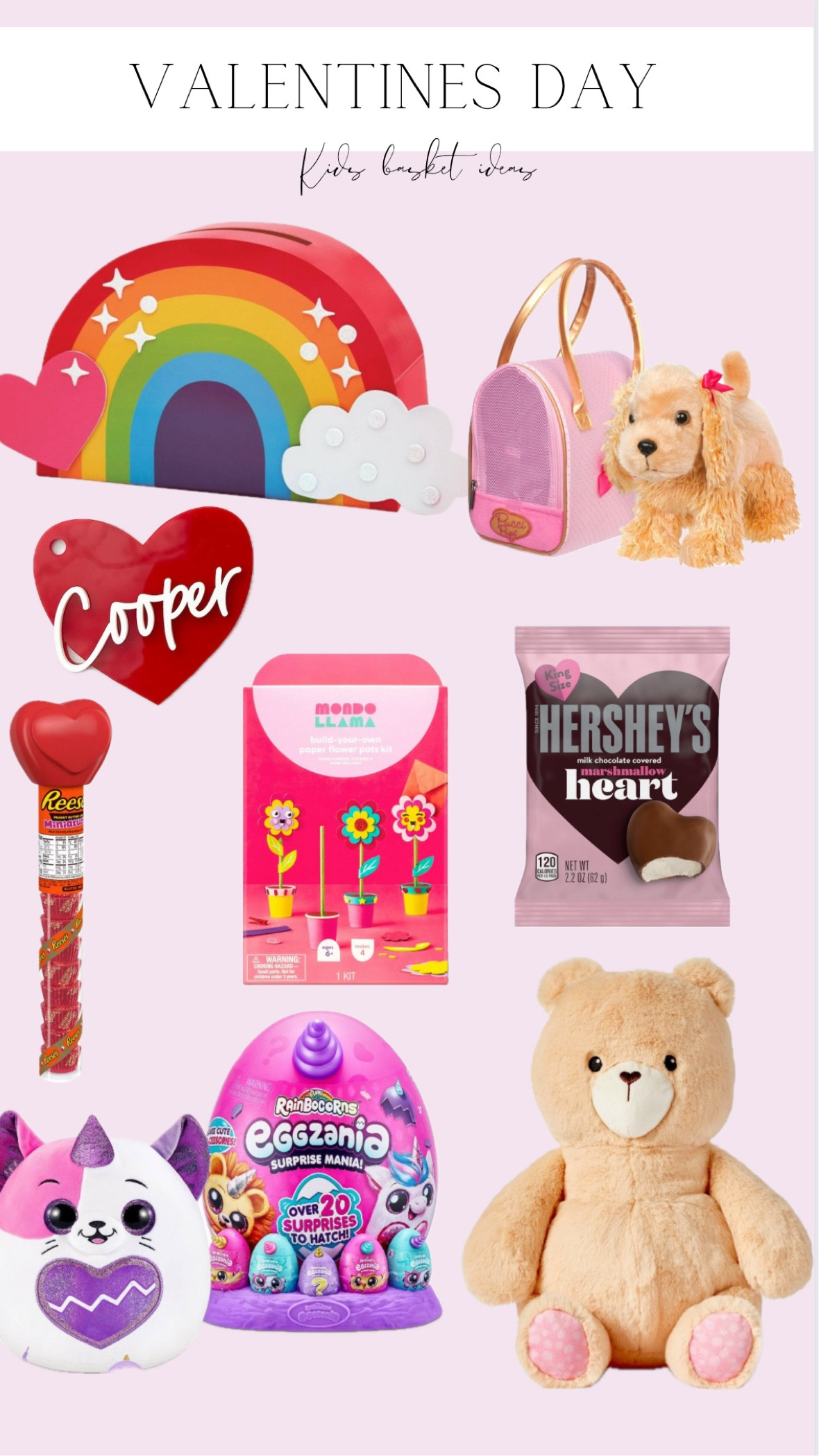 Girl Valentines Day Gift Basket ideas ❤️🩷💜

Everything is still in stock grab while you can! 

#valentinesday #valentines #vday #valentinesdaybasket #boyvalentinesday #kidsvalentinesday #valentinesbasket #valentinesideas #valentinesdecor 

#LTKfamily #LTKkids #LTKSeasonal