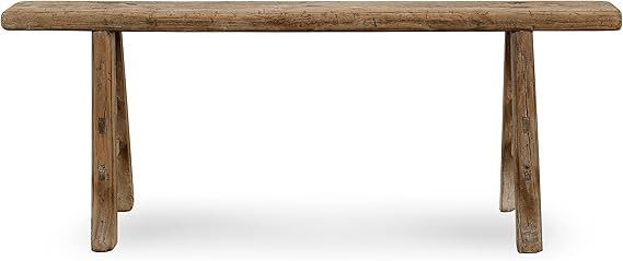 Artissance Handmade Wooden Entryway Bench, Vintage Noodle Bench for Living Room, Bedroom, or Entr... | Amazon (US)