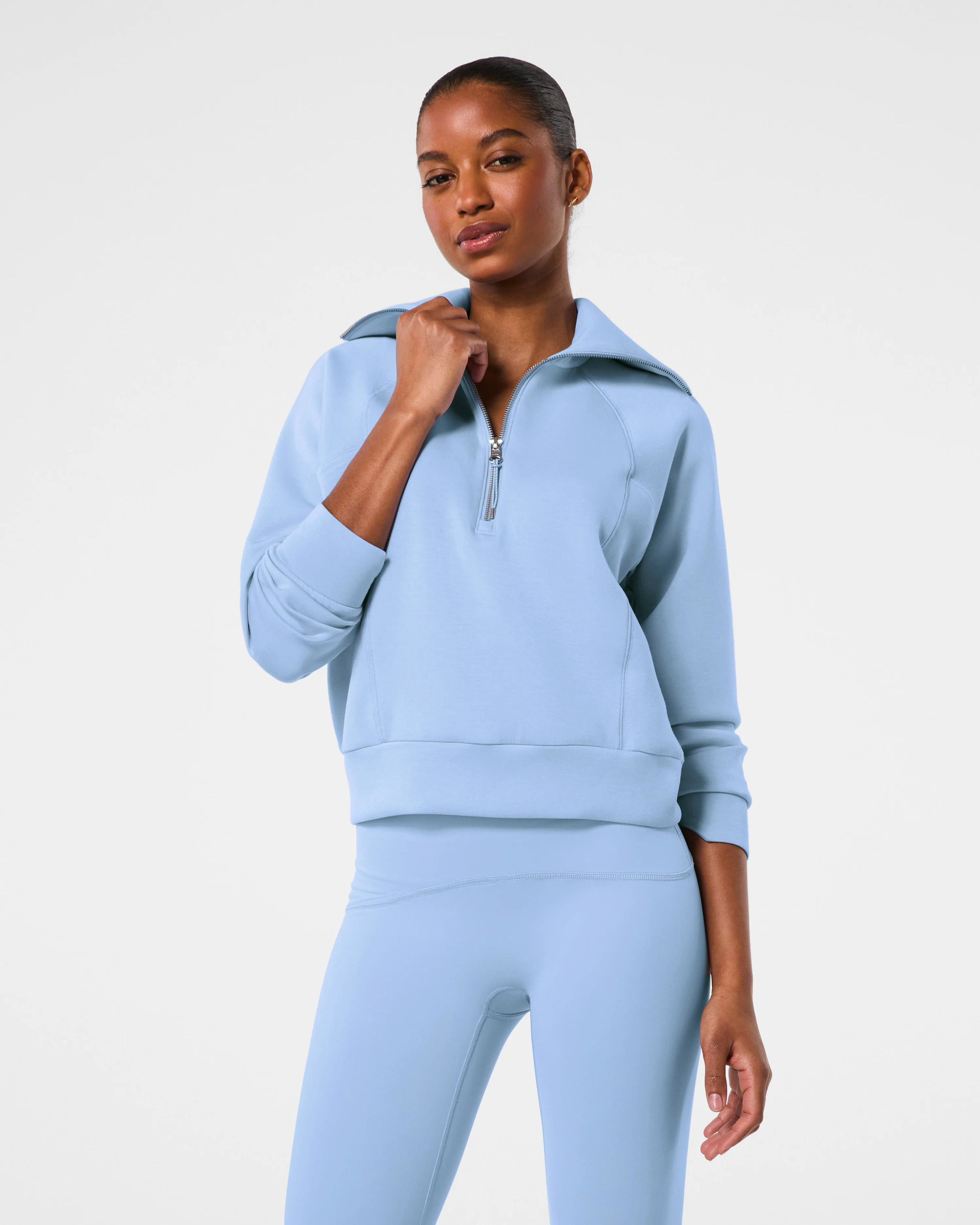 AirEssentials Lightweight Half Zip Sweatshirt | SPANX | Spanx