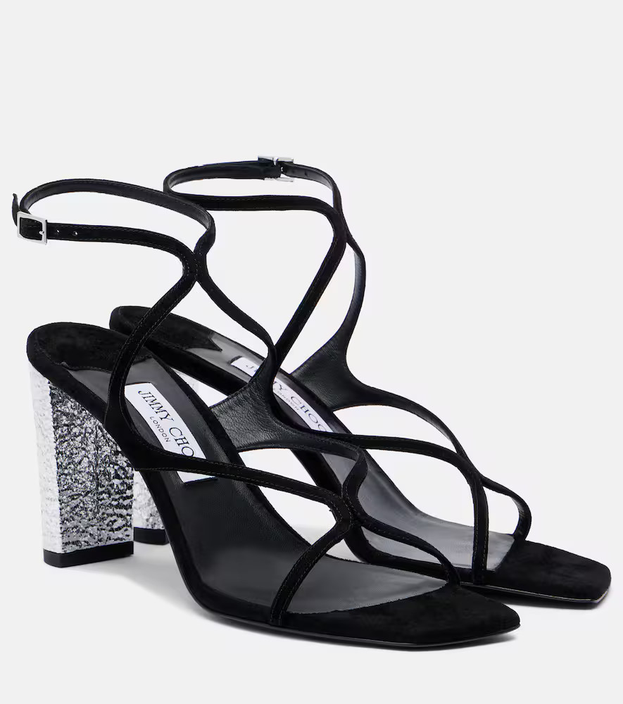 Jimmy Choo Sandales Azie 85 en daim à ornements | Mytheresa (INTL)