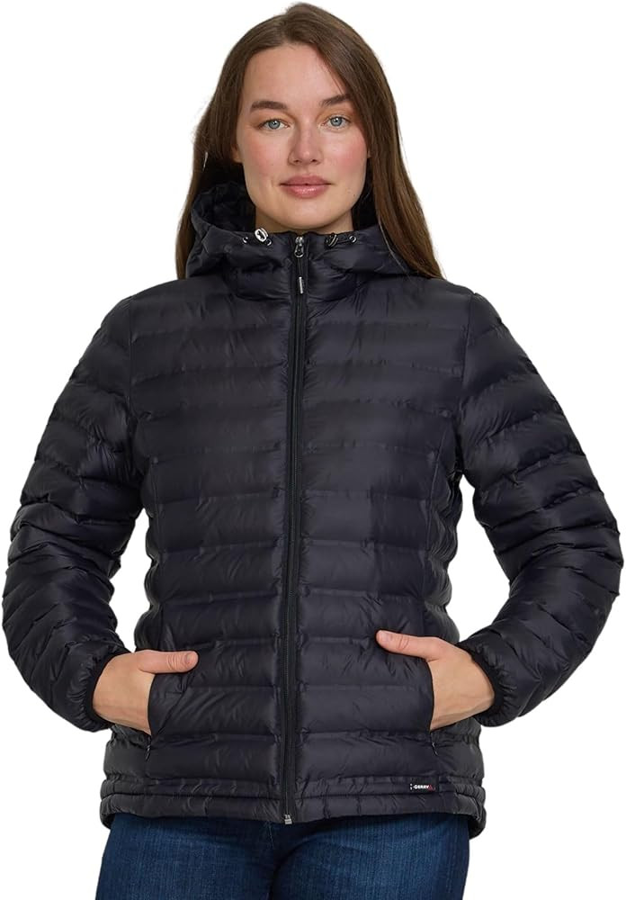 Gerry Packable Puffer Jacket Womens with Hood - Warm Lightweight Travel Full Zip Quilted Womens P... | Amazon (US)