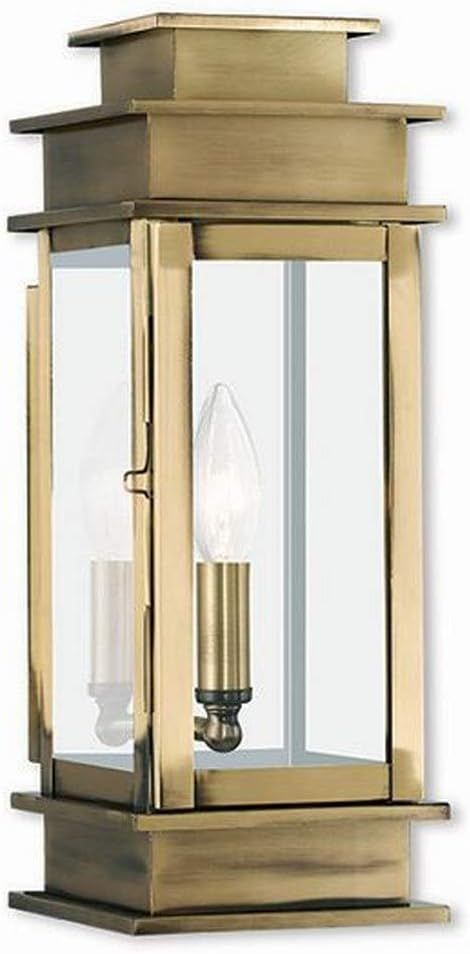 Livex Lighting 2013-01 Transitional One Light Outdoor Wall Lantern from Princeton Collection Fini... | Amazon (US)