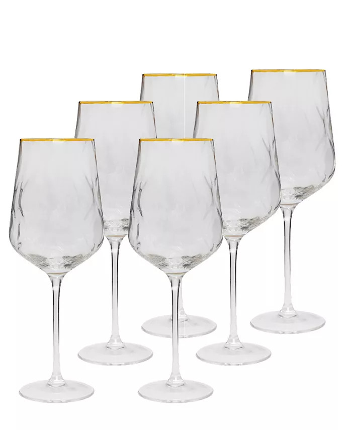 Water Glasses with Rim, Set of 6 | Macys (US)