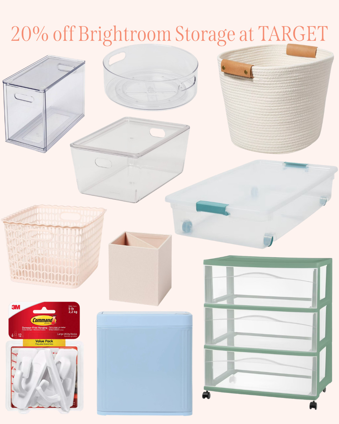 20% off brightroom storage and organization at Target for dorm rooms! 

 #LTKSeasonal #LTKSaleAlert
