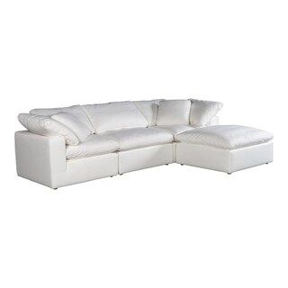 Aurelle Home Tami Reversible Lounge Sectional - 114" x 76" | Bed Bath & Beyond