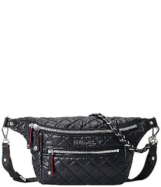 MZ Wallace Small Crosby Crossbody Sling Bag - Black | Dillard's
