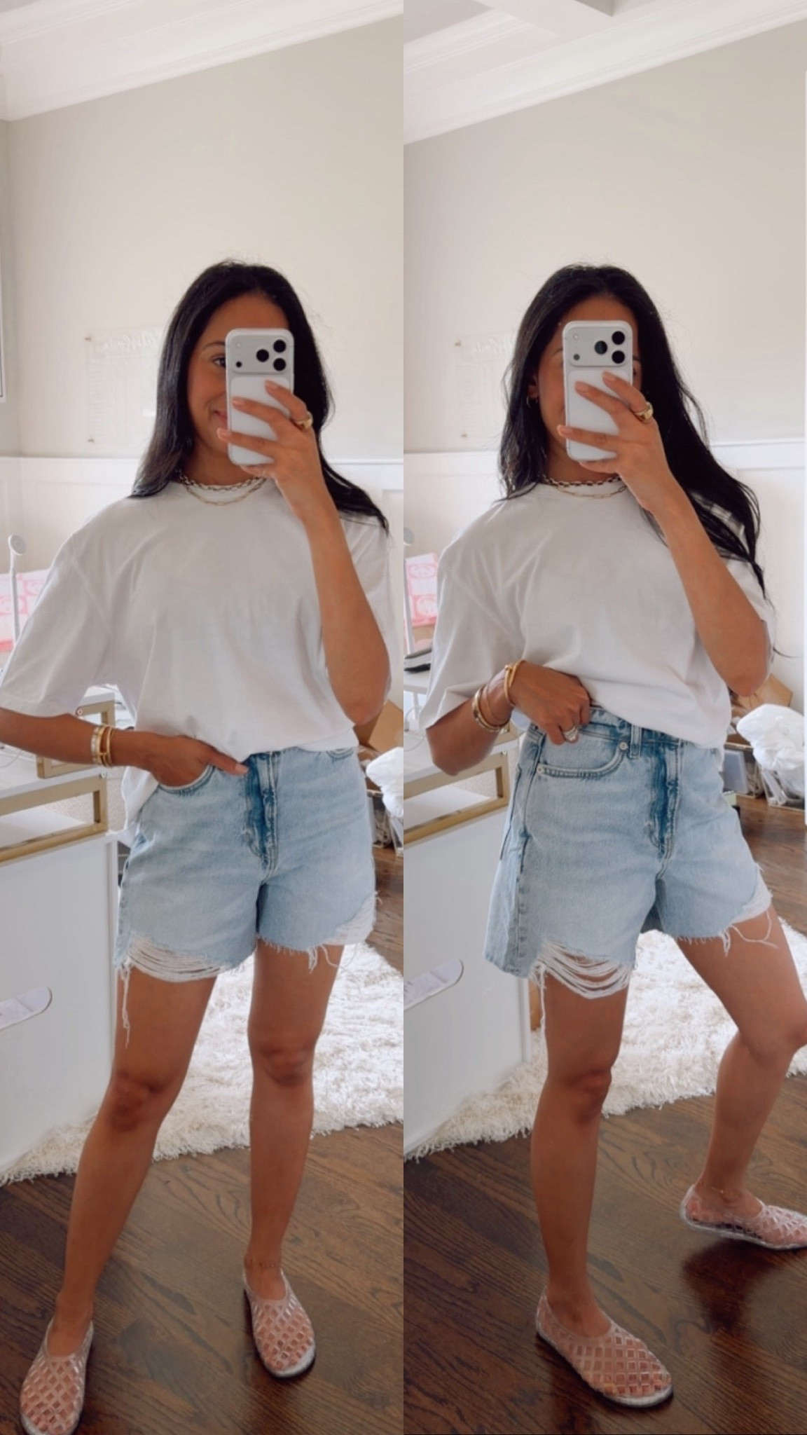Denim shorts
Love the length on these. Wearing a 24. Color is dory

#LTKootd #LTKPetite #LTKTall