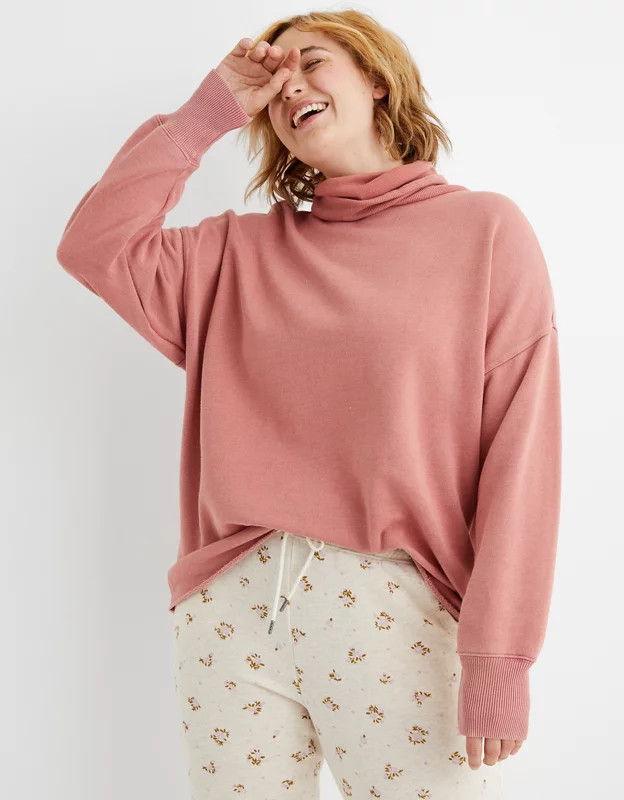 Aerie Fleece Turtleneck | American Eagle Outfitters (US & CA)