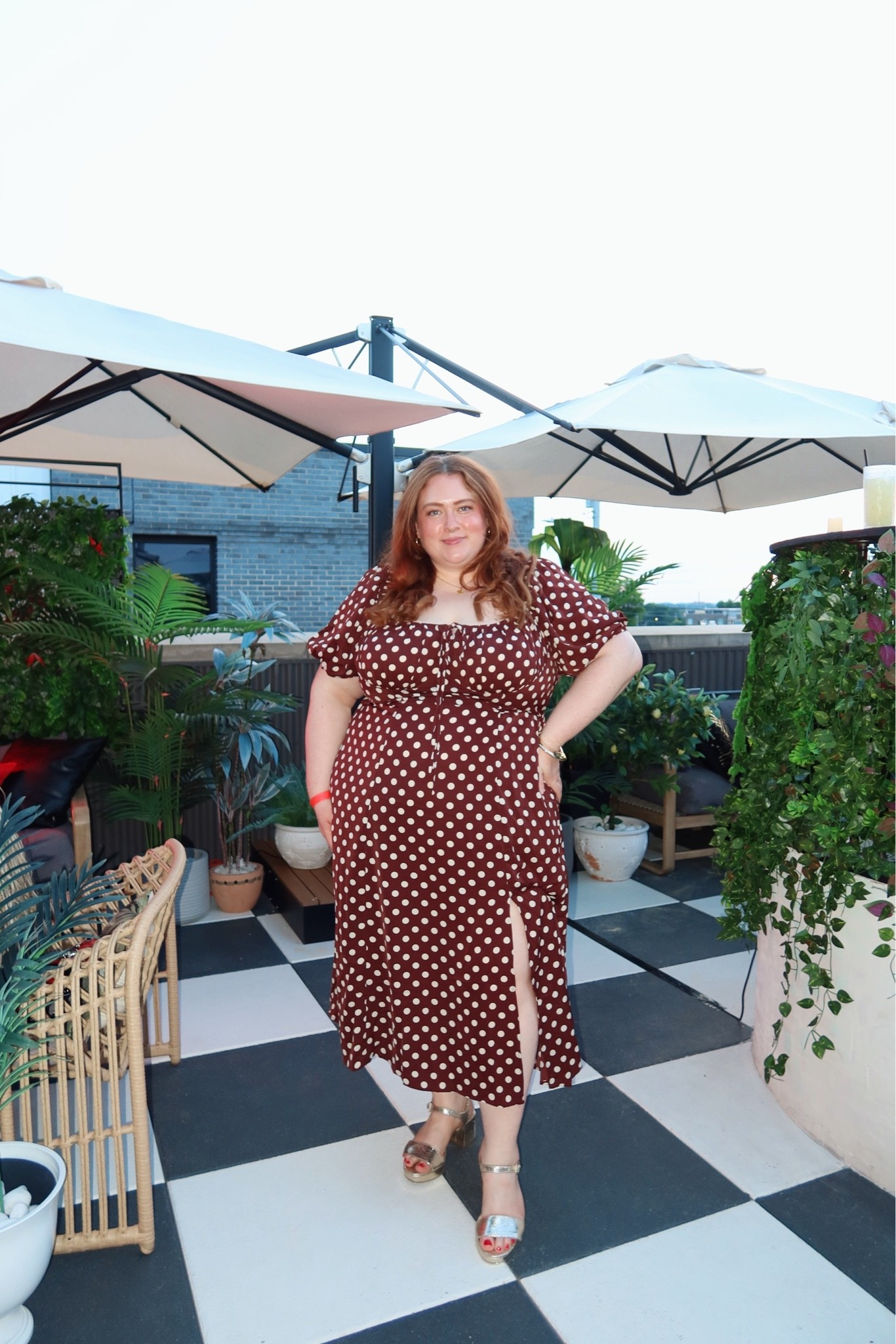 Cute trendy plus size friendly polka dot dress

#LTKPlusSize #LTKMidsize