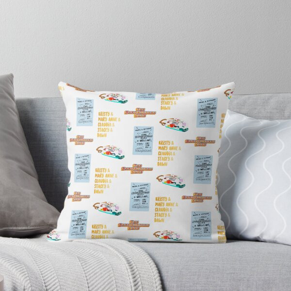 "Baby-Sitters Club Sticker Pack" Pillow for Sale by mutualletters | Redbubble (US)